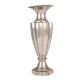 Old Brass Flower Design Vase In Nickel Finish
