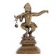 Brass Lord Krishna Bal Gopal  Statue Dancing With Flute