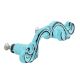 Turquoise Distressed Iron Bow Wardrobe Handle