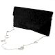 Formal Black Beaded Envelope Party Bag