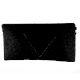 Formal Black Beaded Envelope Party Bag