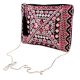 Black Embroidered Cotton Banjara Purse