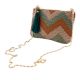 Zig Zag Beaded Multicolored Bag