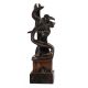 Brass Abstract Art Figurine In Black Finish