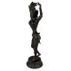 Brass Dancing Lady Statue In Black Finish