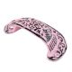 Pink Distressed Floral D Pull Iron Handle