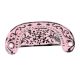 Pink Distressed Floral D Pull Iron Handle