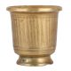 Golden Brass Fluted Design Glass Or Vase