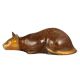 Brass Sitting Cat Statue