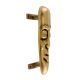 Tribal Man Face Design Brass Door Handle