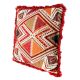 Red Hand woven Embroidery Cotton Pillow Cover