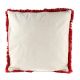Red Hand woven Embroidery Cotton Pillow Cover