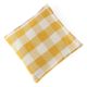 Yellow Plaid Square Decorative Throw Cushion Cover