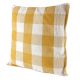 Sunshine Yellow Checks Cotton Cushion Cover