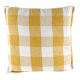 Sunshine Yellow Checks Cotton Cushion Cover