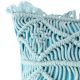 Light Blue Macrame Cushion Cover