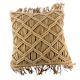 Beige Marvelous Macrame CushionÂ Cover