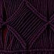 Purple Cotton Decorative Fringe Macrame Cushion Cover