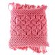 Pink Farmhouse Style Macrame Cushion Cover