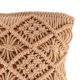 Coffee Cotton cube Macrame Cushion Cover