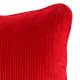 Ribbed Red Throw Cushion  Cover