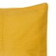 Yellow Ribbed Cotton Cushion Covers