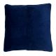 Ribbed Navy Cotton Cushion Cover