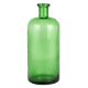 Empty Green Glass Wine Bottle