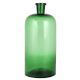 Dark Green Empty Glass Bottle Bud Vase