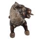 Black Brass Sitting Lion Statue