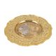 Round Brass Tray For Pooja With Decorative Border