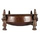 Ornate Copper Bath Bowl With God Figurines