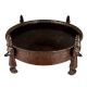 Ornate Copper Bath Bowl With God Figurines