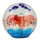 Round Glass Tropical Reef Fish Aquarium Paperweight