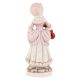 Porcelain Figurine Of A Lady Standing In Pink Dress