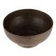Etched Brass Pedestal Bowl In Dark Finish