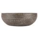 Brass Ritual Buddhist Bowl In Dark Patina Finish