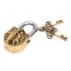 Brass Girl Dolphin Padlock Door Lock