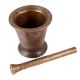 Brass Mortar And Pestle In Dark Finish