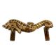 Brass Sea Horse Door Handle In Antique Golden Finish