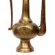 Old Brass Surahi Ewer With Etched Floral Design