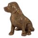 Sitting Brass Puppy Dog Figurine