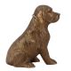 Sitting Brass Puppy Dog Figurine