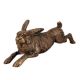 Brass Running Rabbit Figurine