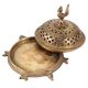 Brass Peacock Incense Burner On A tortoise