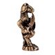 Brass Reptile Face Warrior Statue With Sword