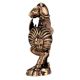 Brass Reptile Face Warrior Statue With Sword