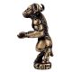 Brass Underworld Guardian Ox Statue Holding A Sword