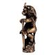 Brass Warrior Medieval Brass Lion Face Statue On Human Frame