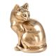 Sitting Brass Cat Figurine For Gifting